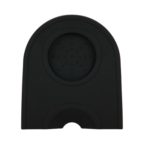 Small black rubber tamping mat