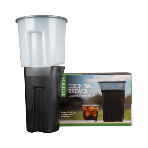 Toddy Essential Brewer cold brew coffee maker with its box