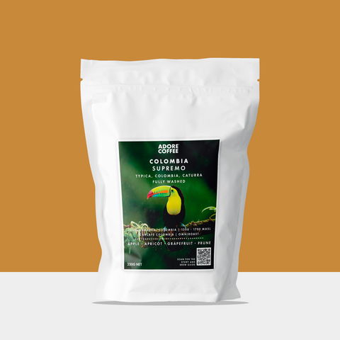 Colombia Supremo single origin coffee, 250g bag