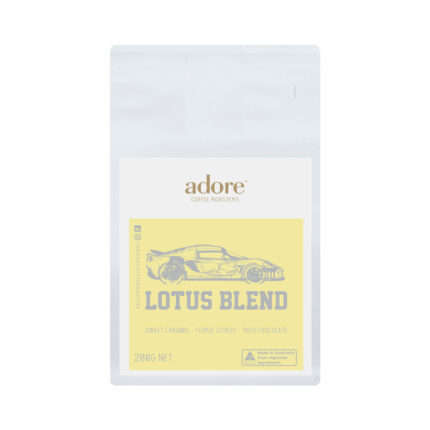 Image of 200g bag Lotus specialty coffee beans blend