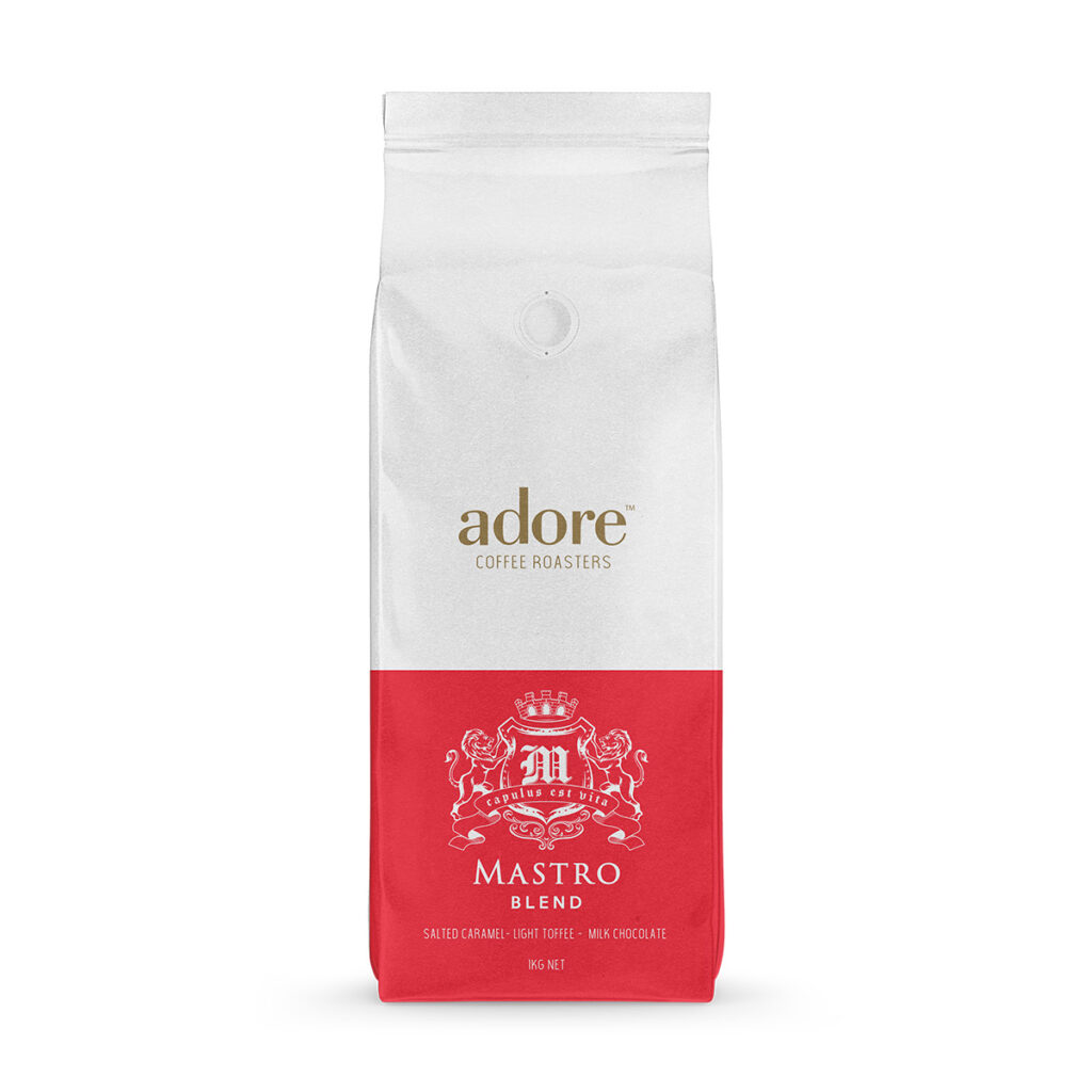 Image of 1kg bag Mastro specialty coffee beans blend
